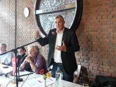 Bernd Riexinger beim Kreisverband DIE LINKE. München